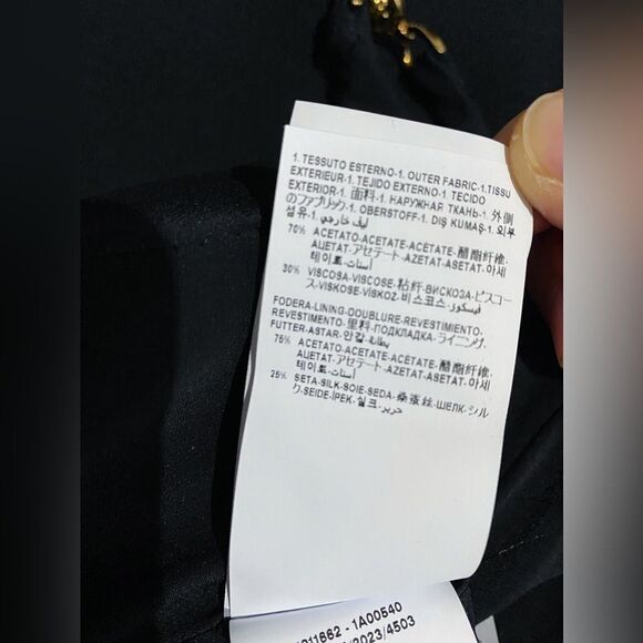 Versace  Medusa-Embellished Satin Cocktail Dress size 40/us size 4 - Picture 13 of 16